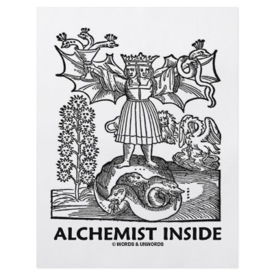 Alchemist Inside (Medieval Alchemy) Flyers by wordsunwords