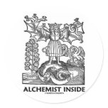 Alchemist Inside (Medieval Alchemy) Round Stickers