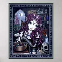 Alchemist Magic Workshop Fantasy Poster