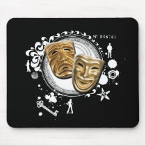 Alchemy of Acting Drama Masks Mouse Pads