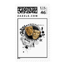 Alchemy of Acting Drama Masks Postage