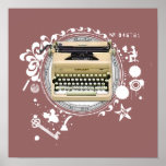 Alchemy of Writing Typewriter Poster