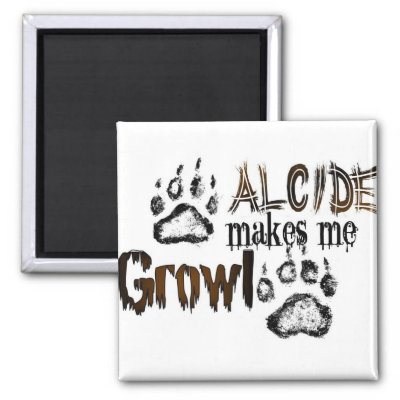 Alcide makes me growl fridge magnets