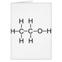 Alcohol - Chemical Formula Greeting Card