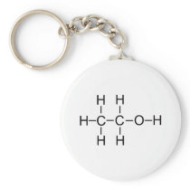 Alcohol - Chemical Formula Keychain