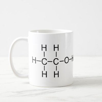 Alcohol - Chemical Formula mugs