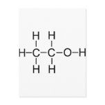 Alcohol - Chemical Formula Post Card