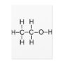 Alcohol - Chemical Formula Post Card Alcohol - Chemical Formula Post Card