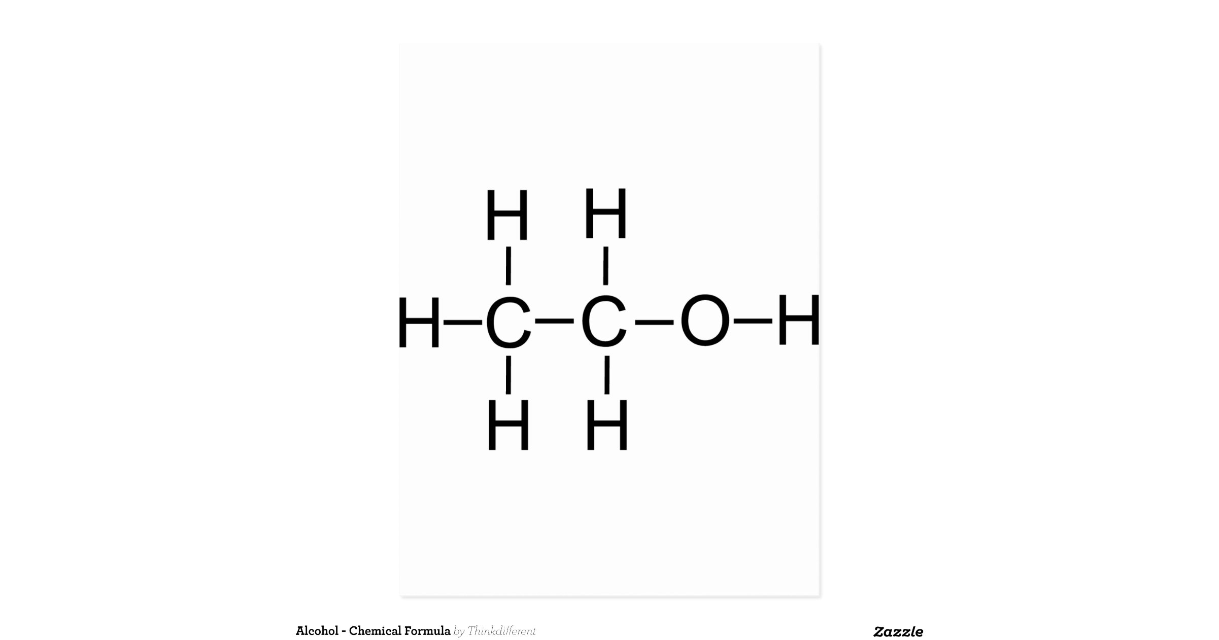 Alcoholchemicalformulapostcard Re03cbdb2950740f3ac80852c782fe301