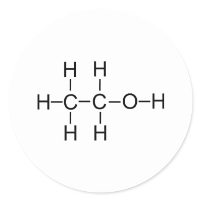 Alcohol - Chemical Formula stickers