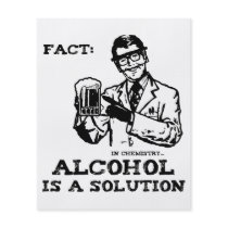 Alcohol is a Solution in Chemistry Retro Flyers