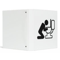 Alcohol puke toilet 3 ring binder