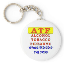 ALCOHOL TOBACCO FIREARMS KEYCHAIN