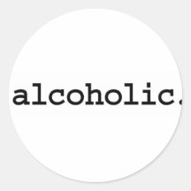 alcoholic. stickers