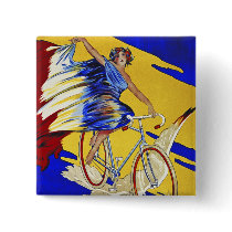 Alcyon Cycles - Vintage Bicycle Art buttons