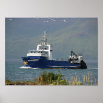 Aldebaran, Fishing Trawler in Dutch Harbor, AK Posters