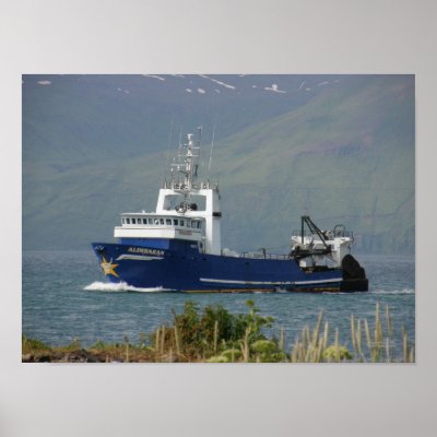Aldebaran, Fishing Trawler in Dutch Harbor, AK Posters by mistlebee