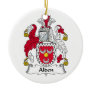 Alden Family Crest Christmas Tree Ornament