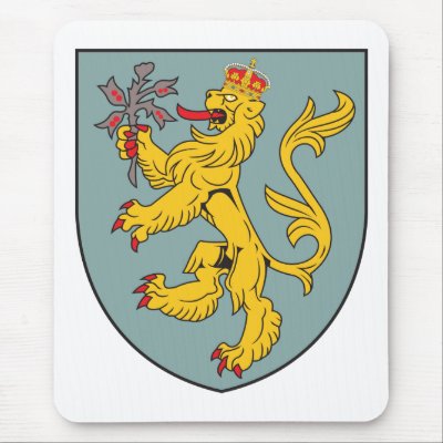 Alderney Coat of Arms Mouse Mat by FlagTshirts