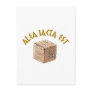 alea iacta est postcard