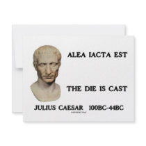 Alea Iacta Est - The Die Is Cast Custom Invitation
