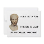 Alea Iacta Est - The Die Is Cast Custom Invitation