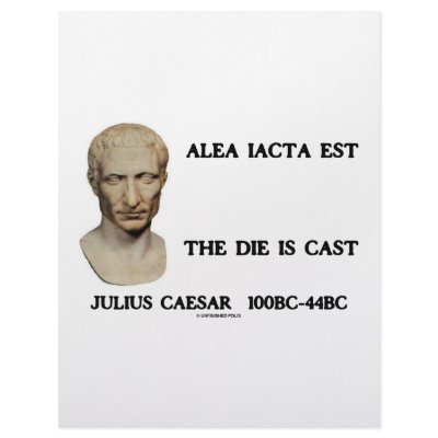 Alea Iacta Est - The Die Is Cast Personalized Letterhead by unfinishedpolis
