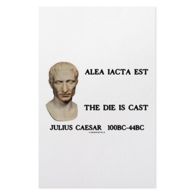Alea Iacta Est - The Die Is Cast Personalized Stationery by unfinishedpolis