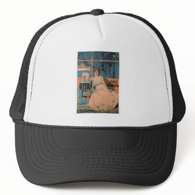 Aleardo Villa - Gas Aerogeno - 1902 Poster Trucker Hat by ArtNouveauDaz