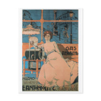 Aleardo Villa - Gas Aerogeno - 1902 Poster postcards