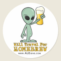 ALEiens Round Stickers