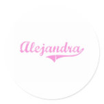Alejandra Classic Style Name Sticker