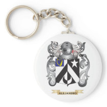 Alejandro Coat of Arms (Family Crest) Keychain