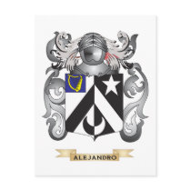 Alejandro Coat of Arms (Family Crest) Postcards