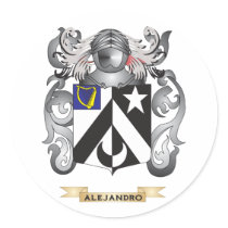 Alejandro Coat of Arms (Family Crest) Stickers