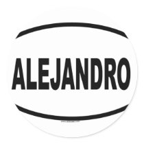 ALEJANDRO ROUND STICKER