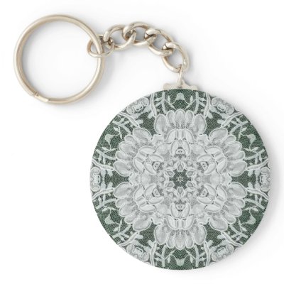 Alencon Bridal Lace Key Chain by twopurringcats