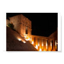 Aleppo Citadel at night posters