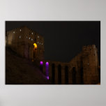Aleppo Citadel Castle at night - Syria Posters