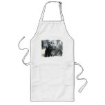 Alert Black Labrador Retriever Dog Apron