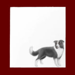 Alert Border Collie Dog Notepad notepads