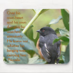 Alert Eastern Towhee Mouse Pad