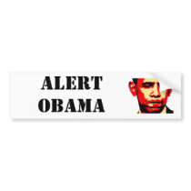 ALERT OBAMA bumper sticker