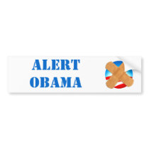 ALERT OBAMA bumper sticker