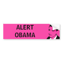ALERT OBAMA bumper sticker