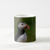 Alert Puffin mug