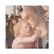 Alessandro Botticelli's The Virgin and Child Fridge Magnets