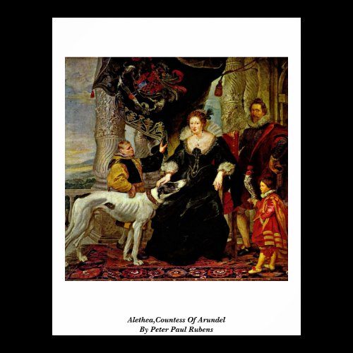 Alethea,Countess Of Arundel By Peter Paul Rubens Print
