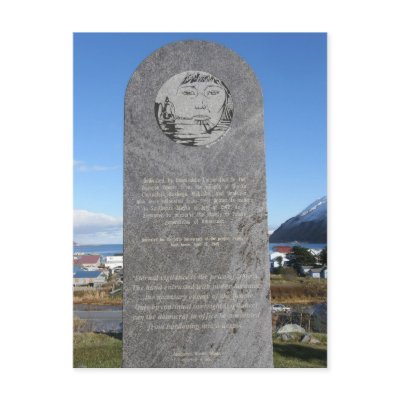 Aleut Relocation Memorial, Unalaska Island Post Cards by mistlebee