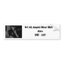 Alex Angel Bumper Sticker bumper stickers